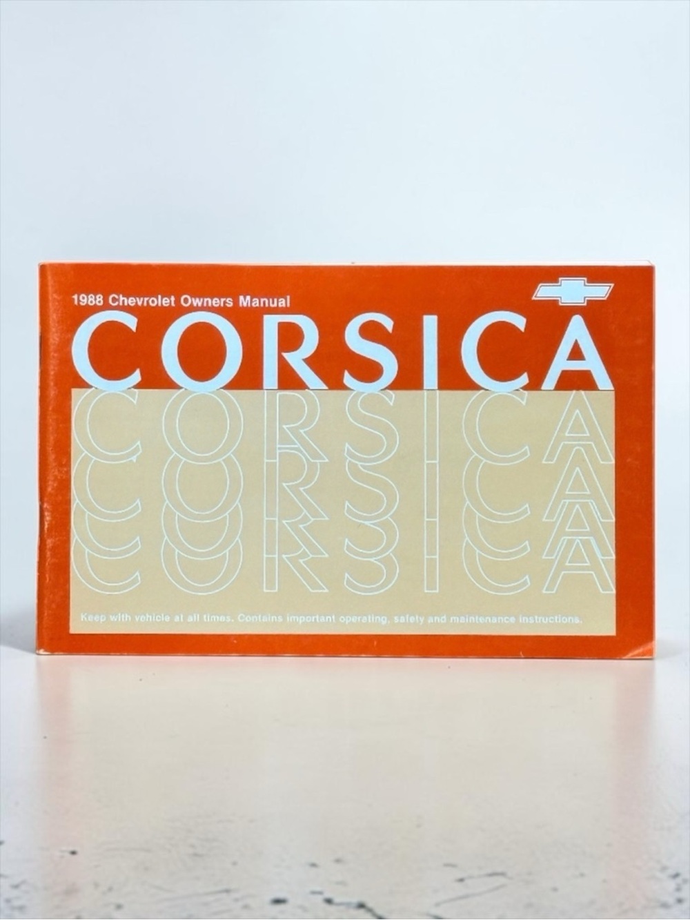 CHEVROLET 1988 Corsica Owners Manual